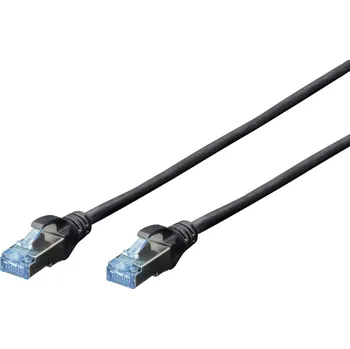 Datový kabel Digitus DK-1532-020/BL RJ45 síťové kabely, propojovací kabely CAT 5e SF/UTP 2.00 m černá kroucené páry 1 ks