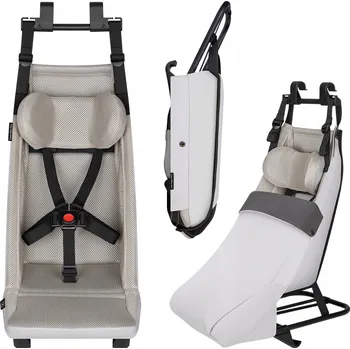 Kočárek Cyklovozík pro děti Lionelo Cama Baby Seat Grey Stone