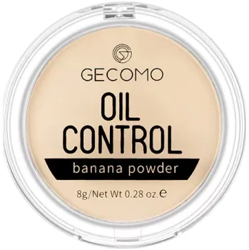 Pudr Banánový pudr jemně žlutý odstín Matující fixační sypký pudr pro smíšenou a mastnou pleť Kontrola lesku sjednocení tónu