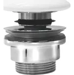 GSI umyvadlová výpust 5/4“; click-clack; keramická zátka; 5-65mm; bílá ExtraGlaze