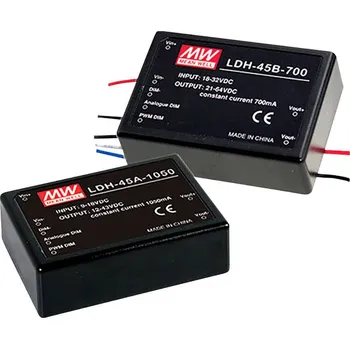 Příslušenství pro LED osvětlení MEAN WELL LDH-45A-1050WDA LED driver konstantní proud 45.1 W 1050 mA 24 - 43 V/DC stmívatelný, Dali , ochrana proti přepětí , přepětí 1 ks