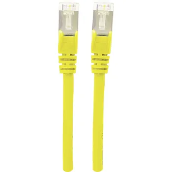 Datový kabel Intellinet 740890 RJ45 síťové kabely, propojovací kabely CAT 6A S/FTP 3.00 m žlutá fóliové stínění, stínění pletivem, stíněný, bez halogenů 1 ks