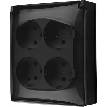 Elektrická zásuvka Elektrická Zásuvka Kontakt-simon černá