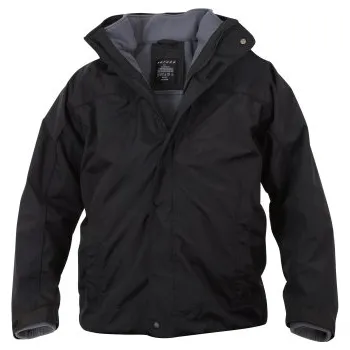 Ochranné vybavení na lov a střelbu Bunda All Weather 3-in-1, černá, Rothco, L