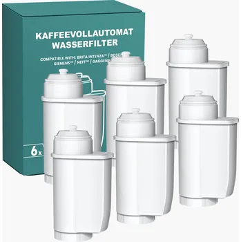 Filtr do kávovaru 6x Vodní filtr pro kávovary Siemens EQ Series Bosch TCZ7003 Brita Intenza