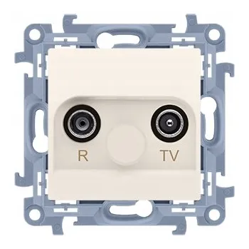 Elektrická zásuvka Anténní zásuvka nástěnná Kontakt-simon béžová