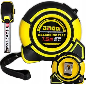 metr SVINOVACÍ METR 7,5M x 25MM MĚŘICÍ PÁSMO S OCELOVOU ZÁMKOU