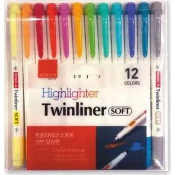 Oboustranný bílý popisovač Dong-A 1 ks