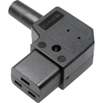 Elektrická zásuvka Martin Kaiser 736/sw/C IEC zástrčka C13/C14 736 zásuvka, zahnutá Počet kontaktů: 2 plus PE 16 A černá 1 ks