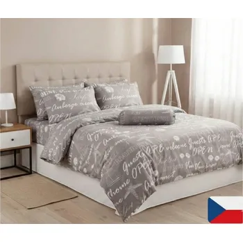 Povlečení Bavlněné povlečení Lodě šedé Velikost: 70x90, 140x220 cm