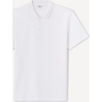 Pánské tričko Celio Polo tričko Jelead 1152439 Bílá XL