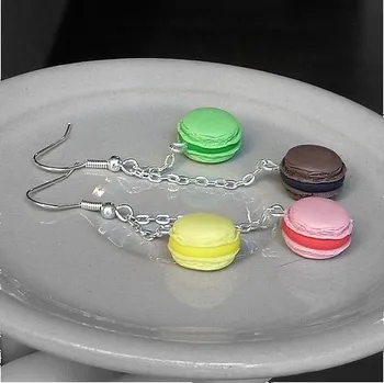 Náušnice CircusMind Sladké náušnice Fimo - barevné makronky S4623