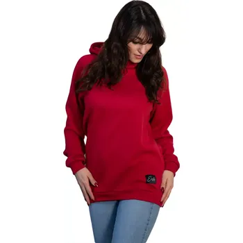 Dámská mikina ESITO | Dámská zateplená mikina Warmkeeper Red extended - červená / XS