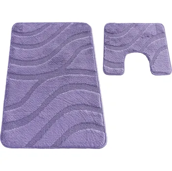 Koupelnová předložka Sympho Koupelnová Předložka 50 x 80 cm, 40 x 50 cm Fialová