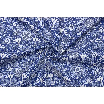 Bavlněné plátno - Krojový vzor