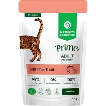 Krmivo pro kočku Nature's Protection krmivo pro psy - Losos - 85 g (mokrá)
