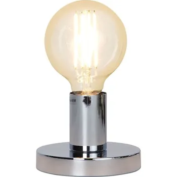 Lampička Stolní lampa E27 Stříbrná Moderní