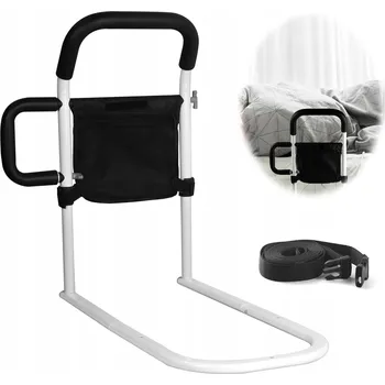 Zábradlí BEZPEČNOSTNÍ BARIÉRKA S BOČNÍ RUKOJETÍ PODPĚRA MADLO PRO SENIORY K POSTELI