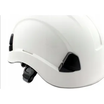 Pracovní přilba OCHRANNÁ PŘILBA PRO PRÁCE VE VÝŠKÁCH, krátký kšilt, S POPRUHEM POD BRADU, LOKI