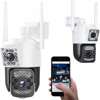 IP kamera EXTERNÍ WIFI KAMERA S DVĚMA OBJEKTIVY, OTOČNÁ, WIFI, DETEKCE POHYBU, IP