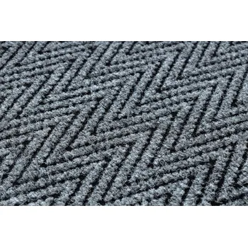 Rohožka Podložka pod dveře pogumovaná MAGNUS šedá Cik Cak UNIVERZÁLNÍ GUMA 100x540 cm