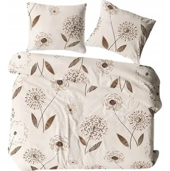 Povlečení Krepové povlečení 200x220 krémová béžová květina Bielawa KARO