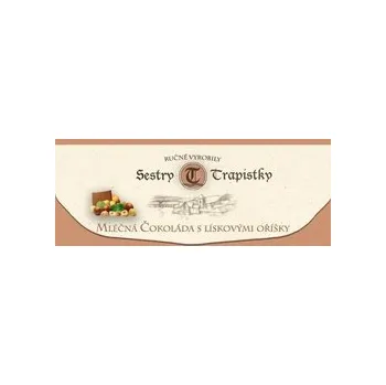 Čokoláda Mléčná čokoláda s lískovými oříšky - Trapistky