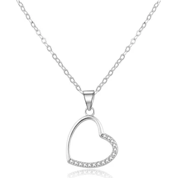 Náhrdelník Něžný stříbrný náhrdelník se srdíčkem AGS977/47 Beneto