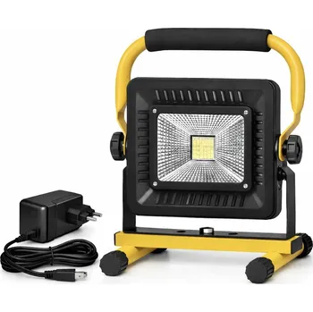 Osvětlovací technika Aku LED halogen, reflektor 50W + nabíječka