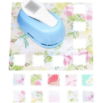 Děrovačka Ruční děrovačka na papír 8 x 5 x 5,4 cm Výsek 2 x 1,8 cm Ozdobný okraj Pro scrapbooking a vedení deníku