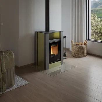 Krbová kamna Sklo pod kamna - FLAMINGO Čtverec 1000x1000 mm, fazeta / 6 mm