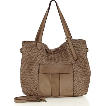 Kožená kabelka Marco Mazzini M250 béžová