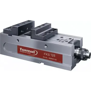 Svěrák Kompatní svěrák NC FKS 125mm stupňovité čelisti FORMAT