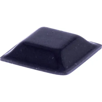 TOOLCRAFT PD2127SW podstavná nožka přístrojová samolepicí, čtvercová černá (d x š x v) 12.7 x 12.7 x 3.1 mm 1 ks