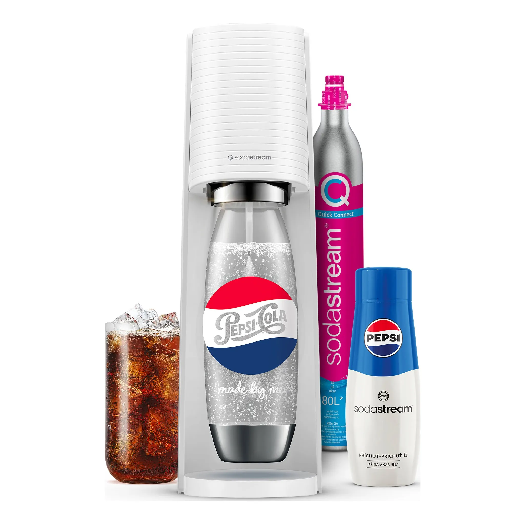 Fotografie 2 - Výrobník sody SodaStream Terra bílý Pepsi Megapack