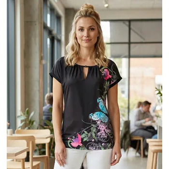 Dámské tričko Dámské triko ALTISPORT CARINE ČERNÁ S