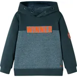 Dětská mikina s kapucí tmavě zelená 140 12908