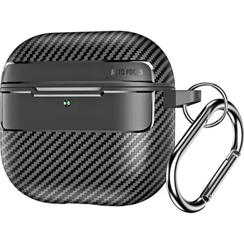 Techsuit - CarbonFiber - pro AirPods 4 - černý