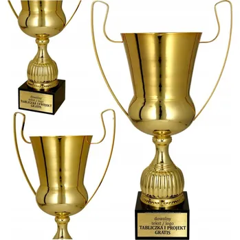 Prestižní Kovový Klasický Pohár Zlatý 48 cm + Personalizace v ceně