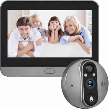 Domovní zvonek Bezdrátový WiFi video zvonek 1080P s kamerou, 7" dotykový displej, video interkom, 32GB karta, více monitorů, domácí dveřní systém