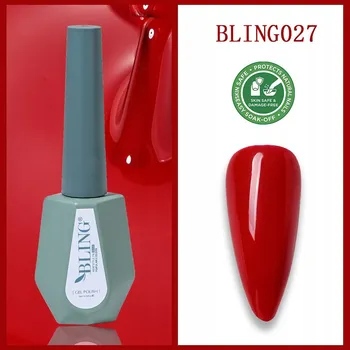Lak na nehty Bling Gel na nehty HYBRIDNÍ LAK Červeň třešňová 10 ml č. 027