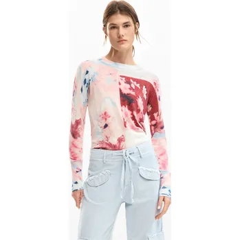 Dámský svetr Dámský svetr DESIGUAL 26SWJF13 3021 JERS COPENHAGUE Velikost: L