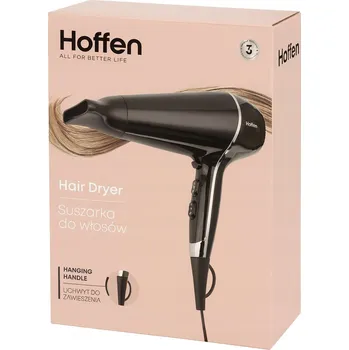 Fén Fén na vlasy Hoffen HD-6055 Černý s držákem a regulací