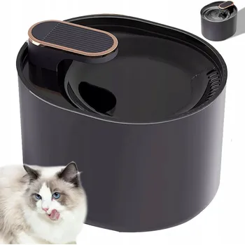 Miska pro psa 3L FONTÁNA AUTOMATICKÉ KRMÍTKO PRO KOČKY PSA FILTRY NAPÁJEČKA MISKA S LED