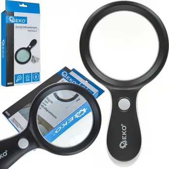 Lupa Lupa 88 mm s LED světlem, 18 LED, 10 x zvětšení - GEKO