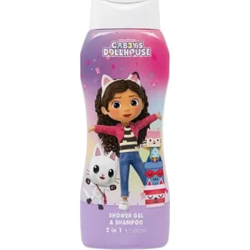 Dětský šampon KIDS Gabbys Dollhouse SG & shampoo 2v1 500ml