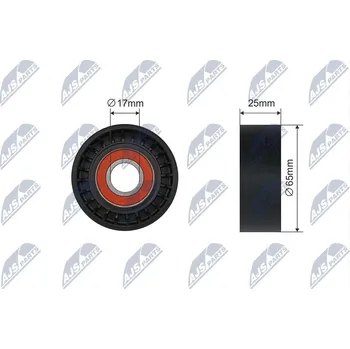 Napínací kladka, žebrovaný klínový řemen NTY RNK-PE-010