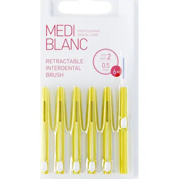 Mezizubní kartáček Mezizubní vysouvací kartáčky 0,5 mm Mediblanc - 6 ks