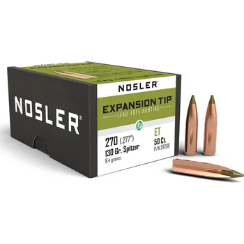 Příslušenství pro sportovní střelbu Monolitické Střely Nosler E-Tip .270 cal, dia .277, 130grs