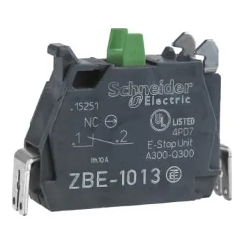 Stykač Blok kontaktů 1 NC barva Zelená LED